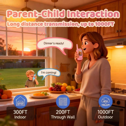 Video Walkie Talkies for Child, Handheld 2 Pack Rechargeable Video Walkie Talkies with Screen for Indoor Play, Camping, Hiking, Travel